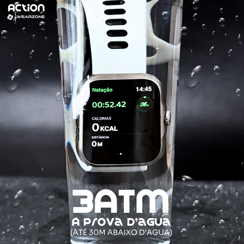 Smartwatch ACTION a prova d'água, 7 Dias de Bateria