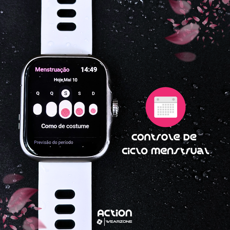 Smartwatch ACTION a prova d'água, 7 Dias de Bateria