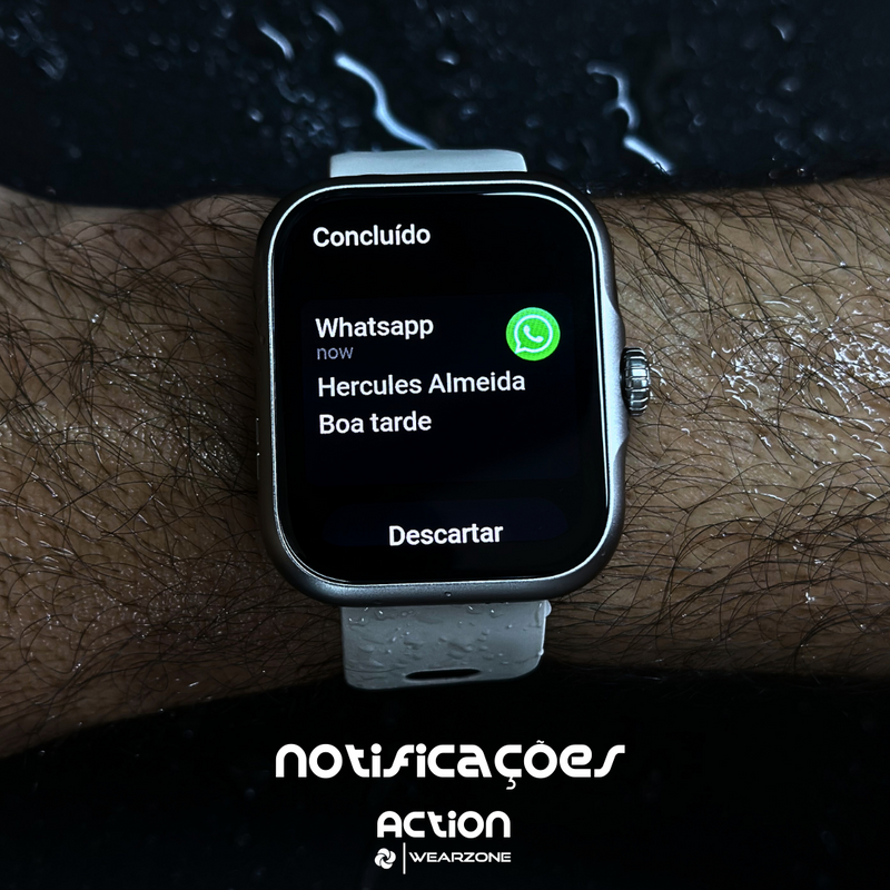 Smartwatch ACTION a prova d'água, 7 Dias de Bateria