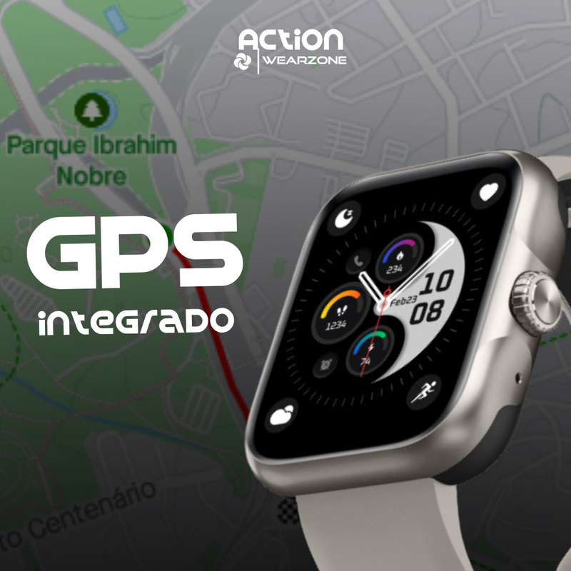 Smartwatch ACTION a prova d'água, 7 Dias de Bateria