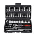 Kit 46 Chave Catraca Jogo De Soquetes Allen Torx Ferramentas